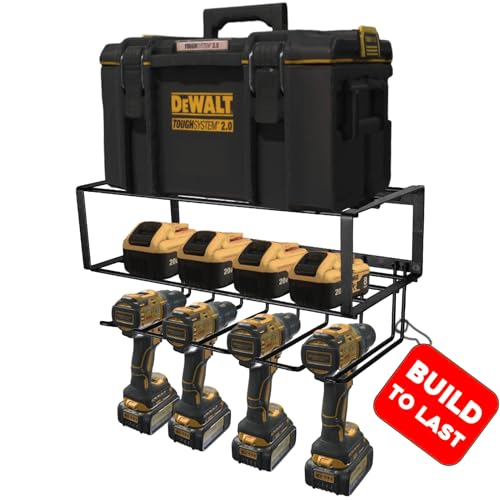 Power Tool Organizer, 120LB Bearing Assemble-free Wall Mount Cordless Drill Holder Utility Racks Storage For Dewalt Milwaukee Christmas Fathers Gifts Husband Garage Workshop On Clearance - style: Set