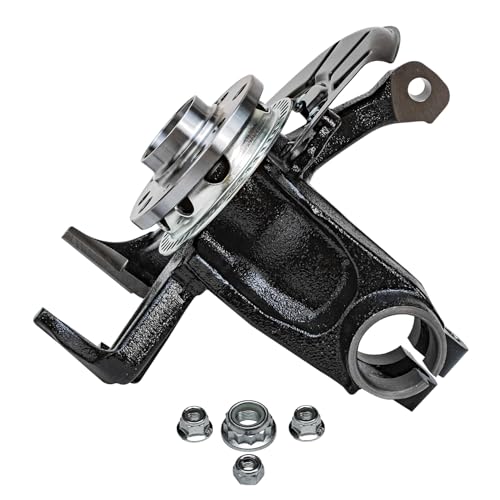 Detroit Axle - Front Right Steering Knuckle for 1998-2010 Volkswagen Beetle 1999-2006 2010 Golf 1999-2005 Jetta, Passenger Side Steering Knuckle & Wheel Bearing Hub Assembly Replacement - size: KA698374/Kit