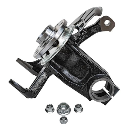 Detroit Axle - Front Right Steering Knuckle for 1998-2010 Volkswagen Beetle 1999-2006 2010 Golf 1999-2005 Jetta, Passenger Side Steering Knuckle & Wheel Bearing Hub Assembly Replacement - size: KA698374/Kit