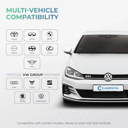 Carista OBD - Bluetooth OBD2 Scanner - Car Scanner Diagnostic Tool and Code Reader with Access to Diagnostics, Customizations, Service Tools, and Live Data - Subscription Required