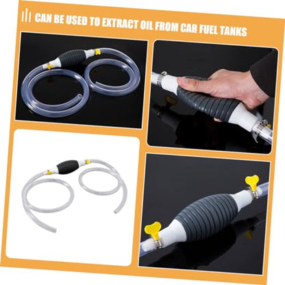 Zerodeko Portable Gas Siphon Pump Kit with Hose Manual Fuel Transfer Tool for Oil Water More Multi Functional Automotive Pump for Easy Extraction