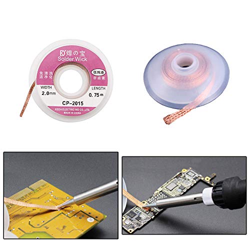 Soldering Tool Kit, 2 Pack of 0.6mm Solder Wire (1.76oz / 50g) + Rosin Flux Paste (0.35oz / 10g) + No-Clean Soldering Core, Designed for Electronic Repair and DIY