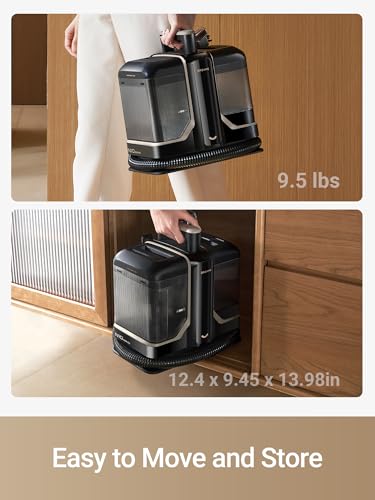 DREAME N10 Carpet Cleaner Machine, Portable Upholstery Spot Cleaner with Hot Water Cleaning, 12Kpa Powerful Suction with Versatile Tools for Pets, Carpet, Area Rugs, Coach and Car, Self-Cleaning - size: N10