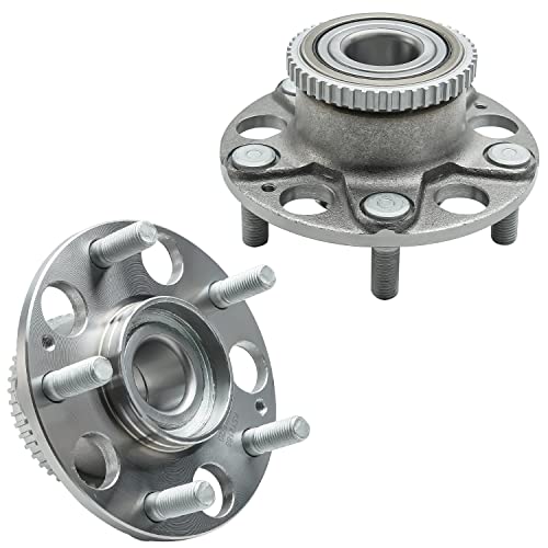 Detroit Axle - 2 Rear Wheel Bearing Hubs for Honda Accord TL w/ABS, Hub Bearing 2003-2007 Honda Accord 2004-2008 TL, Replacement Wheel Bearing and Hubs Assembly Set - style: 512188 x2/Pair