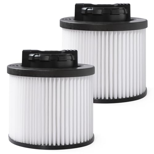 2 Pack DXVC4001 Vacuum Filters Replacement, Compatible with DEWALT 4-5 gallon wet dry shop vac DXV04T DXV05P DXV05S DXV08S and DXV06G - color: DXVC4001, size: 2 pack