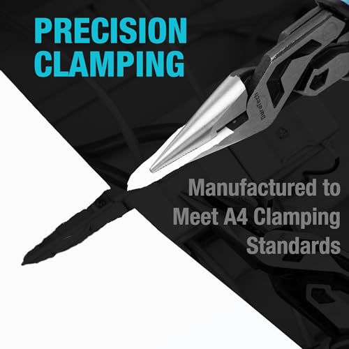 DURATECH 8.5-Inch Compound Needle Nose Pliers, Gen 2 Dual Pivot Design for Ultra Labor-Saving, High-Leverage Long Nose Pliers with Cutter, CR-V Steel for Gripping, Bending and Reaching
