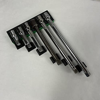 MagAttach Socket Extension Organizers (1/2", Green/Black) - color: Green/Black, size: 1/2"