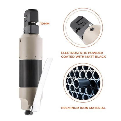 Pneumatic Straight Punch Flange Tool, Auto Body Air Hole Punch and Crimper Flange Tool Sheet Metal Flanging, Car Repair