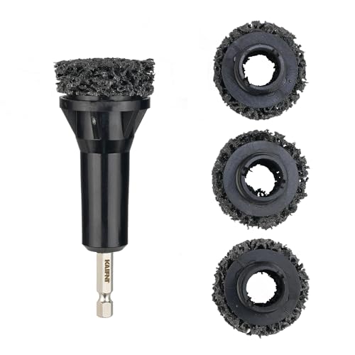 K234 Wheel Hub Resurfacing Kit, Brake Surface and Stud Cleaner, 1/4-Inch Hex Drive, 4 Pads - size: 1/4" Hex Drive