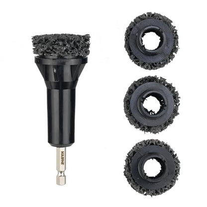 K234 Wheel Hub Resurfacing Kit, Brake Surface and Stud Cleaner, 1/4-Inch Hex Drive, 4 Pads - size: 1/4" Hex Drive