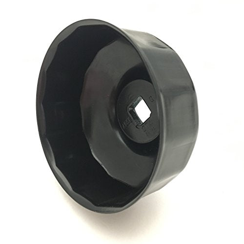 CTA Tools A256 Cap-Type Oil Filter Wrench - 68mm x 14 Flute - Professional Grade, Black Finish, Precision-Stamped, Deep-Reach, 3/8-Inch Drive, Oil Filter Wrench - size: 68mm x 14 Flute