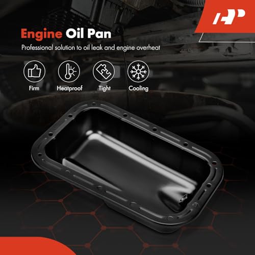 A-Premium Lower Engine Oil Pan Sump with Drain Plug | Compatible with Dodge Charger 2011-2019, Challenger 2011-2020 & Jeep Wrangler 2012-2017, Wrangler JK & Chrysler 300, 3.6L