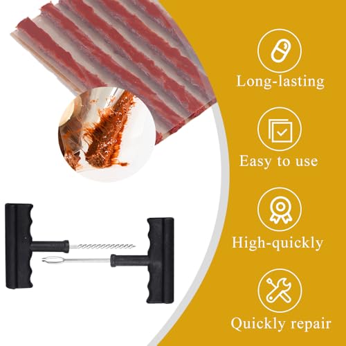 Tire Repair Kits, Car Tire Repair Kits, Tire Repair Strips, for Tubeless Tires, for Motorcycles, Trucks, Cars, Tractors, ATVs, Jeeps, ETC - size: 14pcs