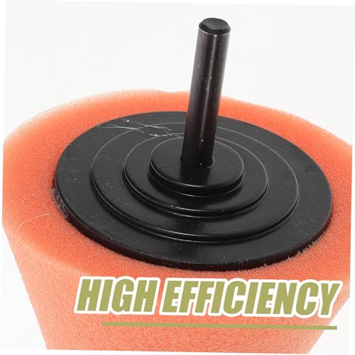 OSALADI 4pcs Cone Buffing Pads for Metal Polishing Automotive Wheel Detailing Sponge for Car Care Drill Polishing Wheel Kit for Hub Shine and Gloss