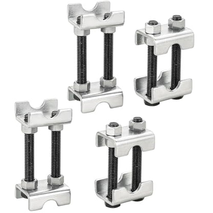 DASBET Adjustable 2-Way Coil Spring Spacers 4 Pack, 1”-2” Lift or Lower Spring Compressor Tool, Mini Coil Spring Booster for Car & Truck Shock Absorbers, Automotive Strut Accessories (4)
