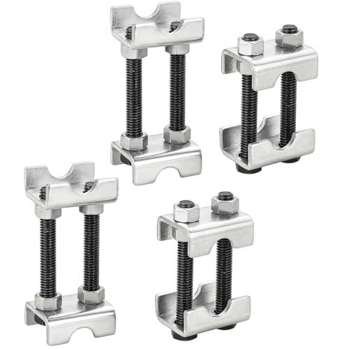 DASBET Adjustable 2-Way Coil Spring Spacers 4 Pack, 1”-2” Lift or Lower Spring Compressor Tool, Mini Coil Spring Booster for Car & Truck Shock Absorbers, Automotive Strut Accessories (4)