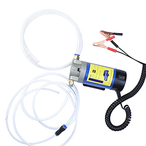 JOEBO Electric Submersible Pump 12v Electric Scavenge Suction Transfer Change Pump, 1-4l/Min Motor Oil Diesel Extractor Pump for Car