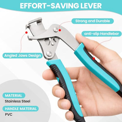 Car Clip Pliers, Panel Clip Removal Tool with 2Pcs Stainless Steel Fastener Remover for Disassembling Automotive Interior, Door Panel Dashboard, Buckles, Plastic Trim Clips, Rivets - color: 1set