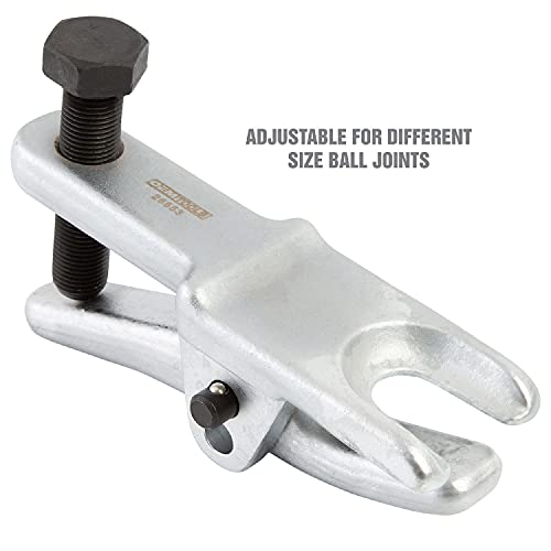 OEMTOOLS 26553 Ball Joint Separator, Adjustable Ball Joint Removal Tool for Various Sizes, Steel Construction Balljoint Separator with Black Oxide Pins, Ideal Ball Joint Tool