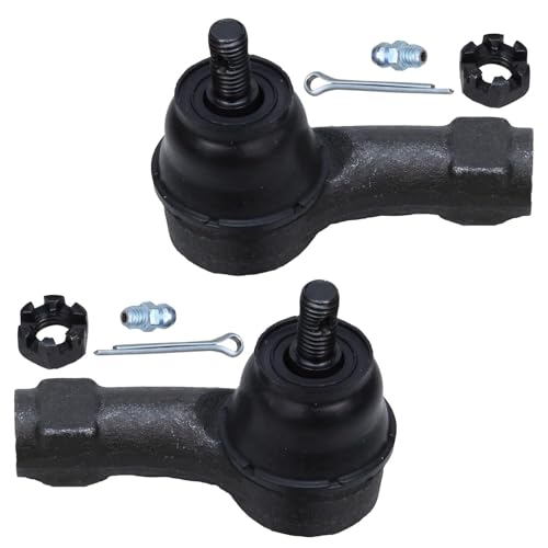 Detroit Axle - Front 4pc Steering Knuckles Kit for 08-11 Ford Focus, 2 Steering Knuckles & Wheel Bearing Hubs 2 Outer Tie Rod Ends 2008 2009 2010 2011 Replacement - size: 4SU47696/Kit