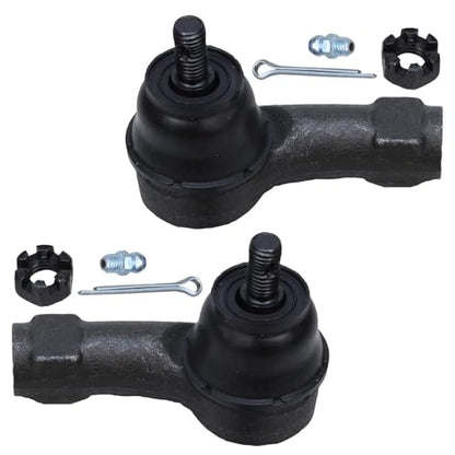Detroit Axle - Front 4pc Steering Knuckles Kit for 08-11 Ford Focus, 2 Steering Knuckles & Wheel Bearing Hubs 2 Outer Tie Rod Ends 2008 2009 2010 2011 Replacement - size: 4SU47696/Kit