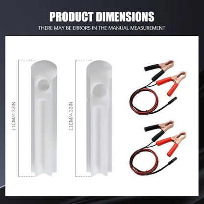 4PCS Fuel Injector Cleaner Kit, Fuel Injection System Cleaner, Fuel Injector Flush Cleaner Adapter DIY Cleaning Tool Kit with Test Lead, Car Injector Nozzle Cleaner for Any 12-24V Cars
