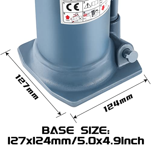 BAOSHISHAN 4 Ton Double Ram Bottle Jack 10.43" to 24" Lift Range | Heavy-Duty Hydraulic Lifting, Welded Steel Frame, Built-in Safety Valve, For SUV Truck RV - size: 4 Ton (High Lift)