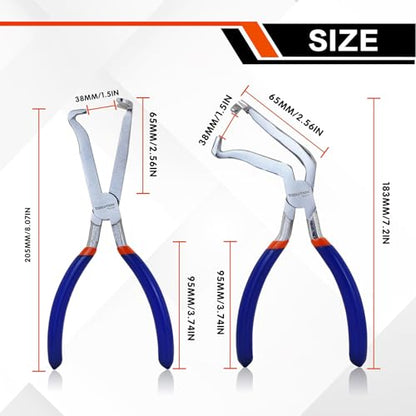 2pcs 8" Electrical Disconnect Pliers Set - color: 2pcs