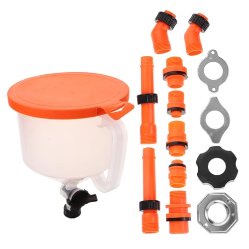 Zerodeko Coolant Funnel Kit Spill Auto Radiator Bleeding Filling Tool Wide Mouth Oil Funnel for Efficient Coolant Refilling
