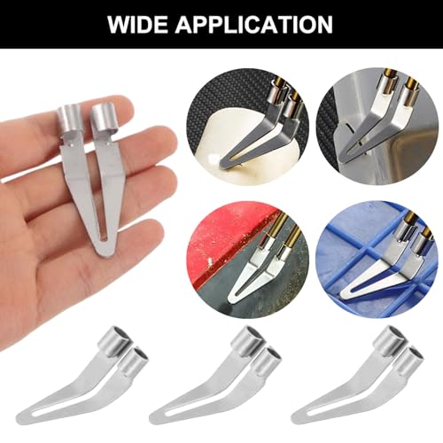 10 Pcs Plastic Welding Tips Kit with Triangle Scrapper Head | Professional, Stainless Steel, For Car Bumper Repair, Replacement