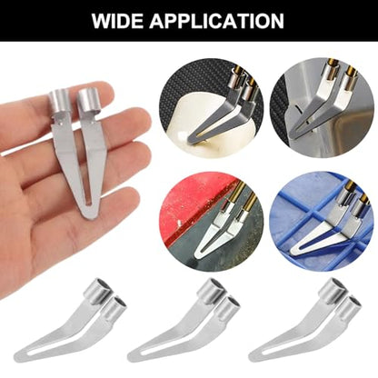 10 Pcs Plastic Welding Tips Kit with Triangle Scrapper Head | Professional, Stainless Steel, For Car Bumper Repair, Replacement