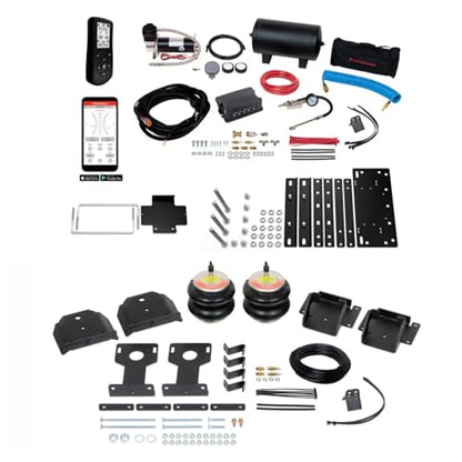 TrendsAuto Firestone Airide Red Label Rear Air Springs Kit & Air Command Dual Wireless App & Remote Extreme Compressor with Tank Kit fits 2020-2023 CV Series Cab-Chassis | TrendsAuto Decal - size: Dual Path (Remote & App)