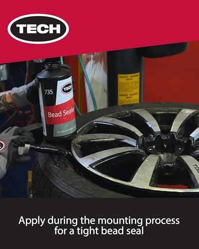 TECH Tire Bead Sealer, 1 Quart – Stops Leaks Between Rim and Edge, Fills Gaps for Old or New Wheels, Compatible with Tubeless Sealants, Solution for Reliable Leak Prevention and Repairs