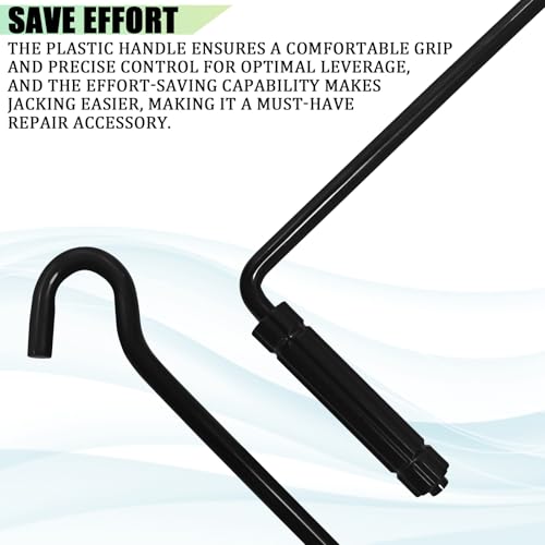 Car Jack Handle Scissor Jack Handle Replacement Car Lift Wrench Efficient Repair Tool Auto Universal Metal Tire Wheel Scissor Quick Lift Lug Handles Wrench for Cars Truck SUV Accessories