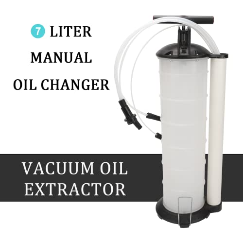 Manual 7 Liter Oil Fluid Changer Vacuum Extractor Fuel Petrol Pump Transfer Remover Tank, ZG49803