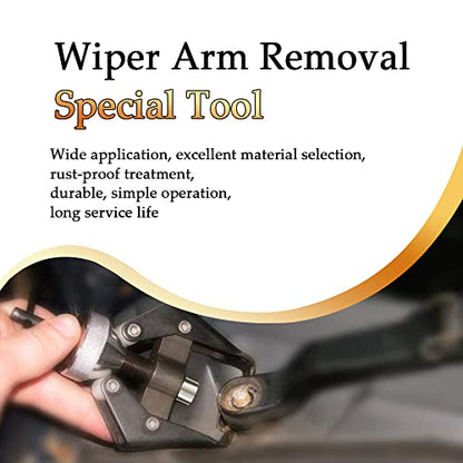 ASUBHA Battery Terminal and Wiper Arm Puller, Wiper Arm Battery Terminal Bearing Remover Puller Tool, Heavy-Duty Arm Bearing Remover Puller Repair Tool Kit Fit for Wiper & Battery Pile Head Removal