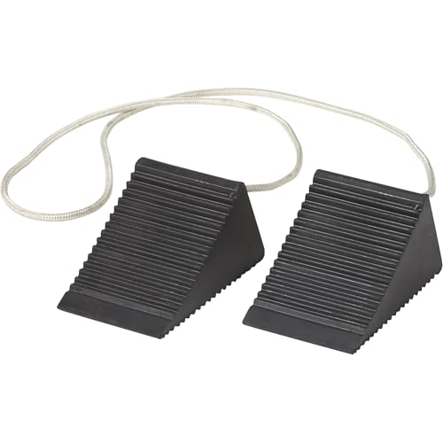 Ironton 2-Pk. of Compact Wheel Chocks, Solid Rubber | Controlled load positioning, Shop and warehouse handling, Durable material movement, Easy setup, Operator-friendly design