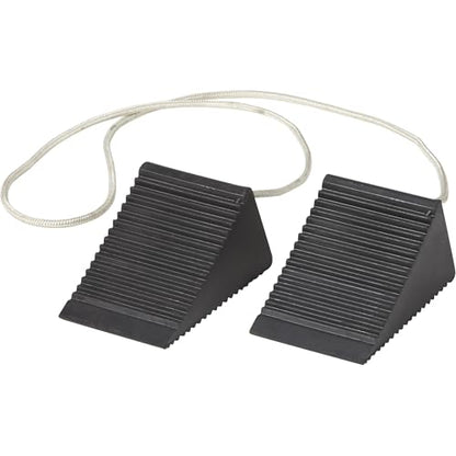 Ironton 2-Pk. of Compact Wheel Chocks, Solid Rubber | Controlled load positioning, Shop and warehouse handling, Durable material movement, Easy setup, Operator-friendly design
