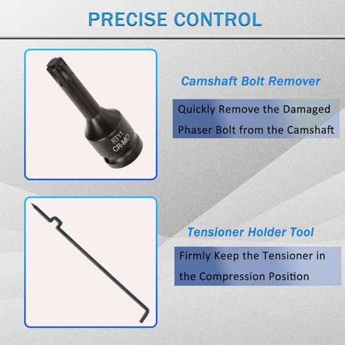 ReluxGo 303-1248 Camshaft Holding Tool Kit with Tension Tool, Engine Timing Alignment Holder Set with Cam Holder 303-1530 Chain Tensioner Holder Compatible with 3.5L 3.7L 4L Ford Lincoln Mercury - size: 303-1248