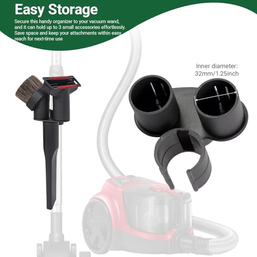 EZ SPARES Universal Vacuum Attachment Brush,Shop Vac Accessories,All in Kit Brush Tool Kit,Hose Adapter Shop Vacuum Cleaner Attachment,for Most Brand(17 Pack)
