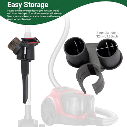EZ SPARES Universal Vacuum Attachment Brush,Shop Vac Accessories,All in Kit Brush Tool Kit,Hose Adapter Shop Vacuum Cleaner Attachment,for Most Brand(17 Pack)
