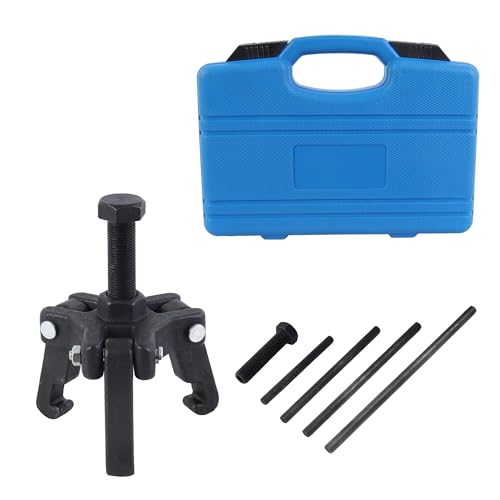 6PCS Harmonic Balancer Puller Set Jaw Puller for Harmonic Damper and Balancers Compatible for Chevy Chevrolet Chrysler GM Mitsubishi Vehicles Include 4 Forcing rods