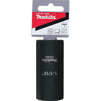 Makita A-96344 1-1/16" Deep Well Impact Socket with 1/2" Drive - size: 1-1/16"