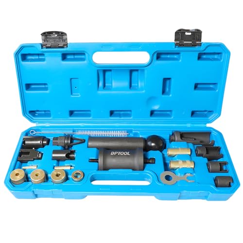 Fuel Injector Remove Tool Kit T10133 Seal Installer compatible with Audi VW 1.2, 1.4, 1.6, 1.8, 2.0, 2.7, 3.0, 3.2, 3.6 V6 4.2 V8 FSI Petrol, Replacement for Porsche 2.7, 3.0 Injector Puller - size: 21PC Gasoline Kit