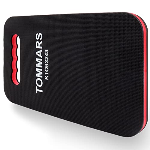 TOMMARS 0.9 Inch Thick Mechanic Kneeling Pad, 15.55 x 9.25 Inches | High-Density PE Foam Knee Cushion with Double-Sided Nonslip Surface and Carry Handle for Gardening, Yard Work and Repairs - size: 9.25in Length-Unfodable
