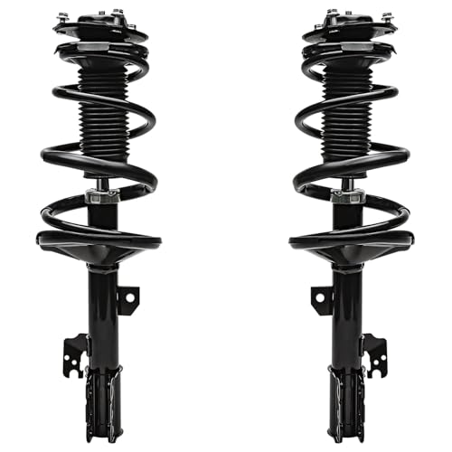 Detroit Axle - Front 4pc Struts Kit for Toyota Highlander 2001 2002 2003, Stabilizer Sway Bar End Links Struts & Coil Spring Assembly Replacement Suspension Quick Install Ready Struts Shocks Assembly - size: 4QS47073/Sway Kit