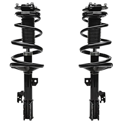 Detroit Axle - 4pc Struts for 01-03 Toyota Highlander, 4 Front and Rear | Struts & Coil Spring Assembly 2001 2002 2003 Replacement Suspension - size: 4Q48530/ 4 Struts