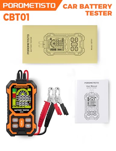 Car Battery Tester, 12V/24V Automotive Battery Diagnostic Tool, 50-2000 CCA Load Capacity, Digital Battery Analyzer & Voltage Meter for Car Truck Motor SUV Boar ATV RV