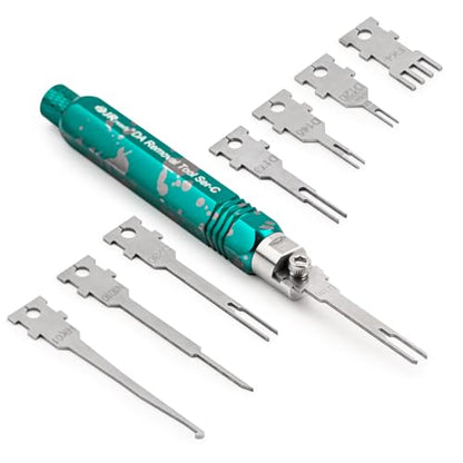 JRready ST5255 Pin Extractor Tool,Terminal Removal Tool Includes 8 Pcs Replacement Tips,Suitable for AMP/Delphi/Molex/Bosch Connector Etc.,Automotive/Computer Repair Terminal Release Tool Kit - size: ST5255 Pin Extractor Tool Kit