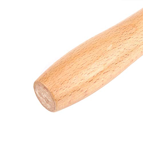 Dioche Car Wheel Wooden Handle Tire Patch Repair Stitcher with Bearing Roller for Effective Tire Repair (M) - size: M